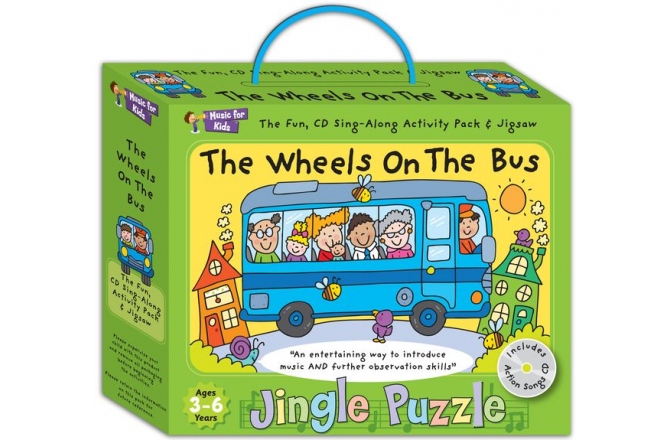Puzzle de podea No brand Jingle Puzzle The Wheels On The Bus