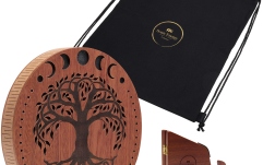 Rain Disk  Meinl Sonic Energy 10'' Rain Disk, Stream Sound, Moon Phases & Tree of Life Carving
