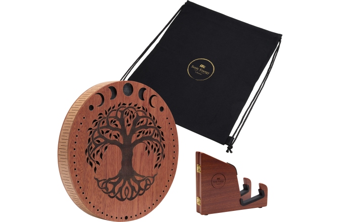 Rain Disk  Meinl Sonic Energy 10'' Rain Disk, Stream Sound, Moon Phases & Tree of Life Carving