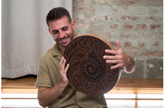 Rain Disk Meinl Sonic Energy 15'' Rain Disk, Ocean Sound, Fibonacci-Inspired Carving