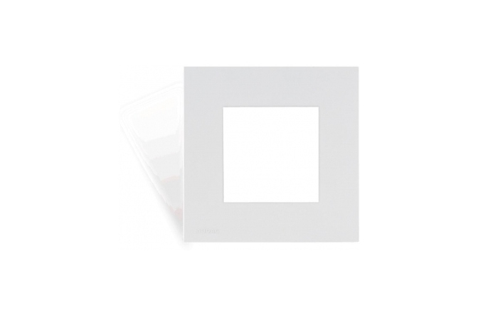 Ramă de acoperire  ProCab CF45SH/W Cover frame single 45 x 45 mm with hooks White