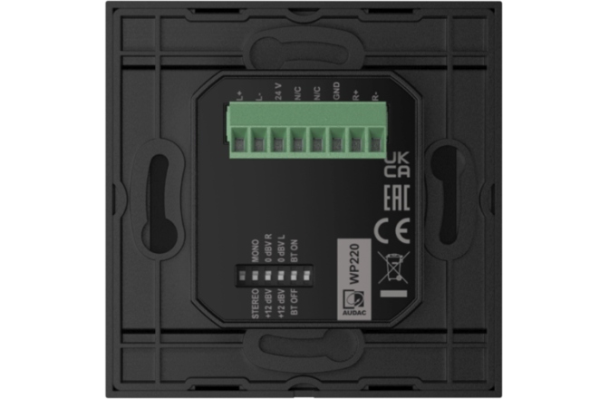 Receiver Bluetooth tip Panou Audac WP 220 Black
