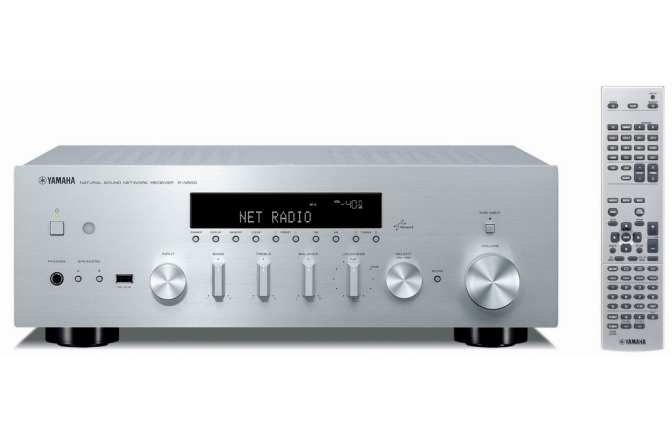 Receiver Hi-Fi Stereo Yamaha R-N500 Silver