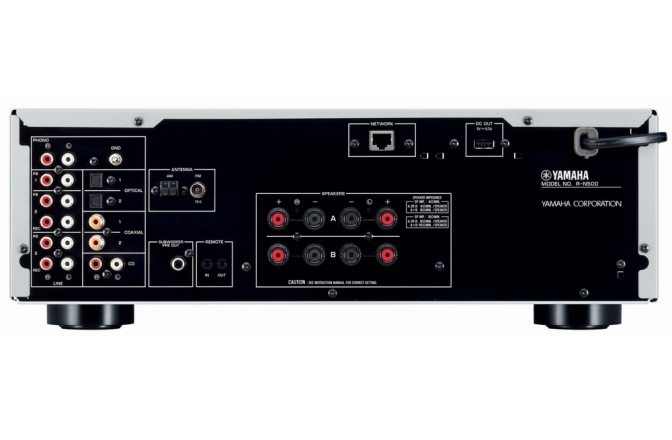 Receiver Hi-Fi Stereo Yamaha R-N500 Silver