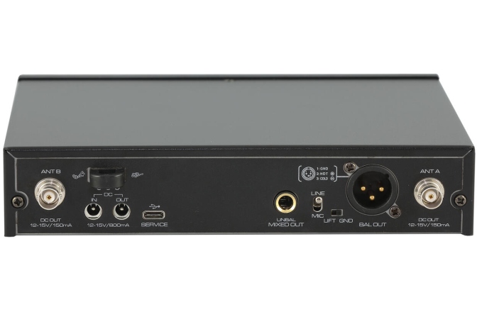 Receptor Wireless PSSO WISE ONE 1-Channel True Diversity Receiver 823-832/863-865MHz