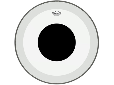 Faţă tobă Powerstroke 3 Transparent Black Dot 20