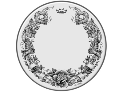Faţă tobă Tattoo Skyn Suede 13'' Tattoo Skulls TT-0813-AX-T01