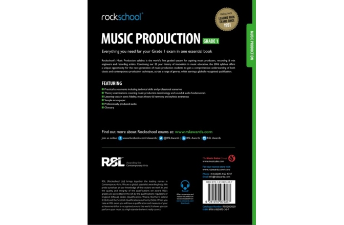 No brand Rockschool Music Production - Grade 1 (2016)