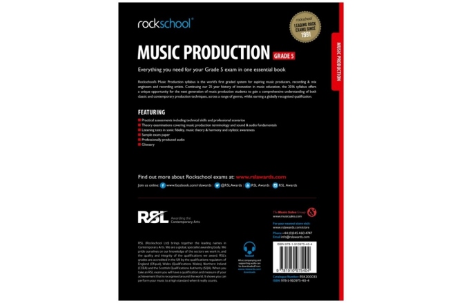 No brand Rockschool Music Production - Grade 5 (2016)