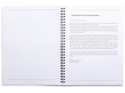 Chris Hoffmann Practice Journal for Musicians