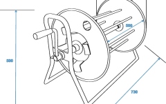 Rolă cablu  SCHILL Cable Drum SK4602.RM A=460/C=500