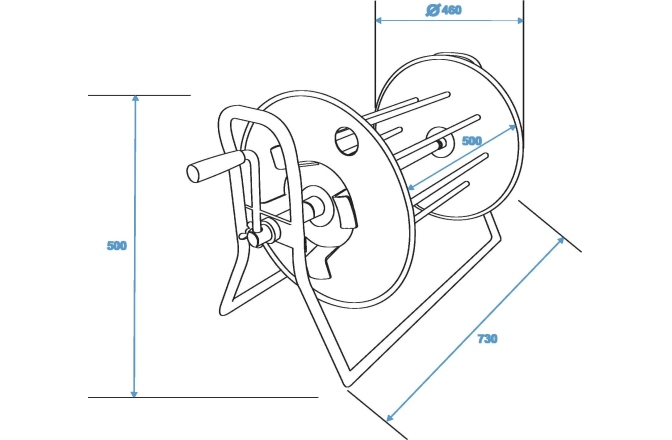 Rolă cablu  SCHILL Cable Drum SK4602.RM A=460/C=500
