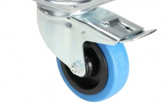 Rolă Pivotantă cu Blocare Tente Braked Swivel Castor Wheel Blue 100mm