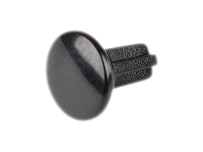Black Convex Bass Button Cap