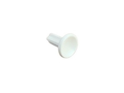 White Concave Bass Button Cap