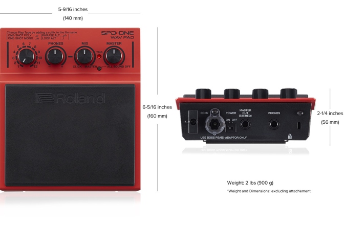 Sampling Pad Roland SPD::ONE Wav