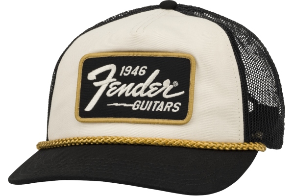 1946 Gold Braid Hat Cream/Black