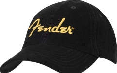 Șapcă Fender Gold Spaghetti Logo Corduroy Baseball Hat Black One Size