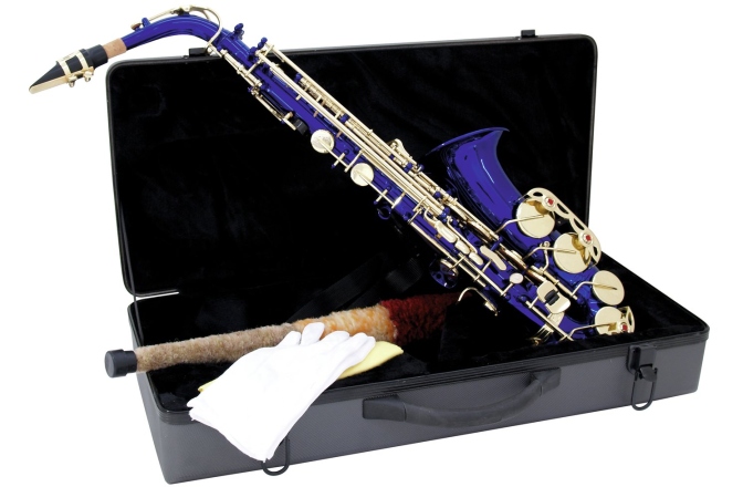 saxofon alto Dimavery SP-30 Eb Alto Saxophone, blue