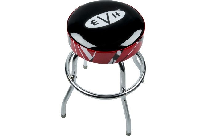 Scaun de Bar EVH Logo Barstool with Striped Trim 24"