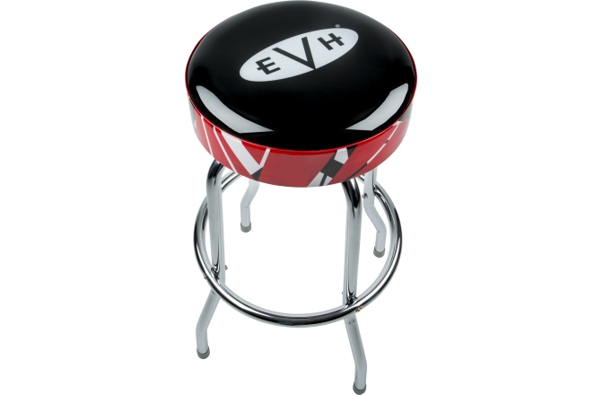 Scaun de Bar EVH Logo Barstool with Striped Trim 30"