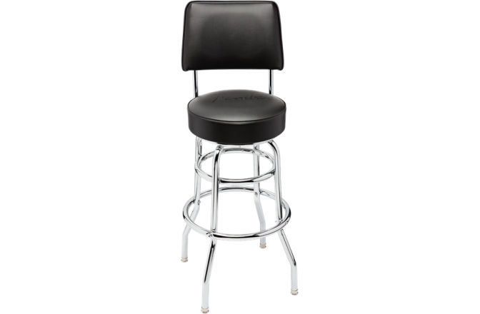 Scaun de Bar Fender Blackout Backrest Barstool with Embossed Logo 30"