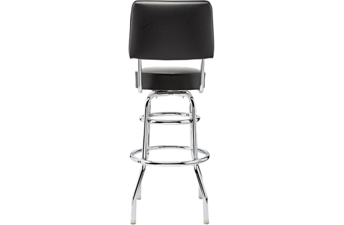 Scaun de Bar Fender Blackout Backrest Barstool with Embossed Logo 30"