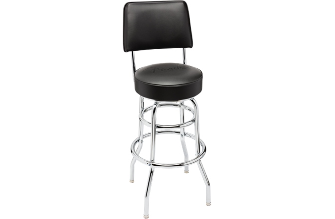 Scaun de Bar Fender Blackout Backrest Barstool with Embossed Logo 30"