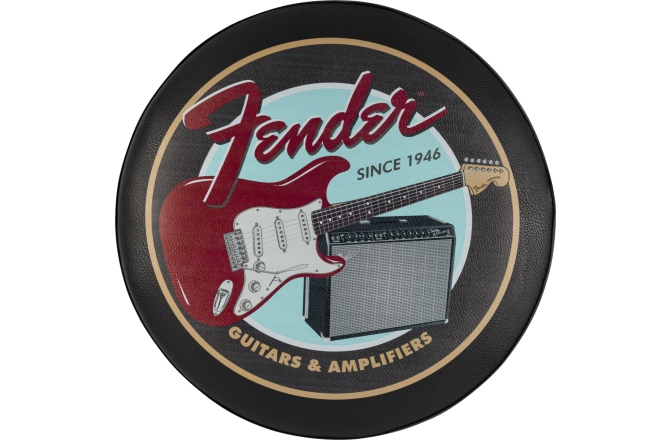 Scaun de Bar Fender Guitars & Amps Pick Pouch Barstool Black/Black 24"