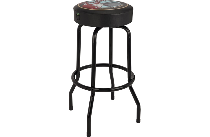 Scaun de Bar Fender Guitars & Amps Pick Pouch Barstool Black/Black 30"