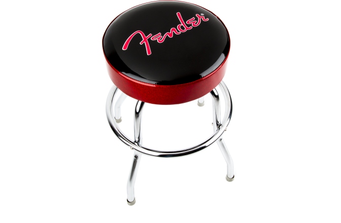 Scaun de Bar Fender Red Sparkle Logo Barstool Black/Red Sparkle 24"