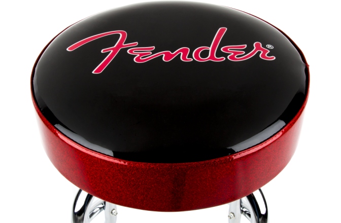 Scaun de Bar Fender Red Sparkle Logo Barstool Black/Red Sparkle 24"