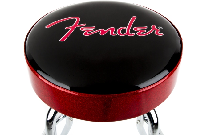 Scaun de Bar Fender Red Sparkle Logo Barstool Black/Red Sparkle 30"