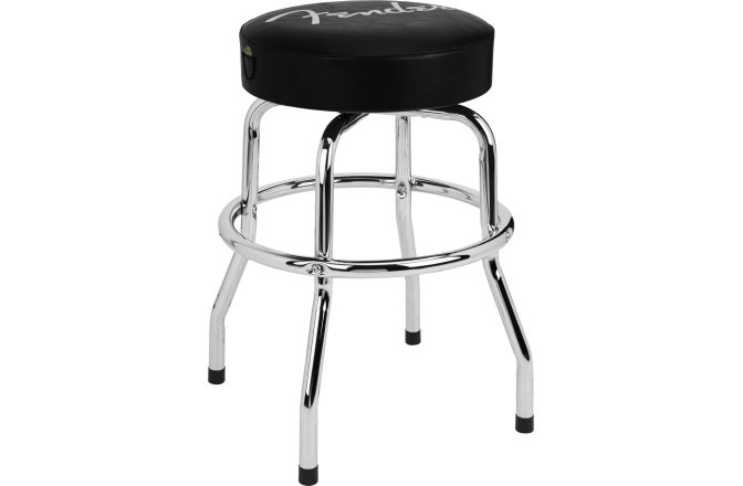 Scaun de Bar Fender Spaghetti Logo Pick Pouch Barstool Black/Chrome 24"