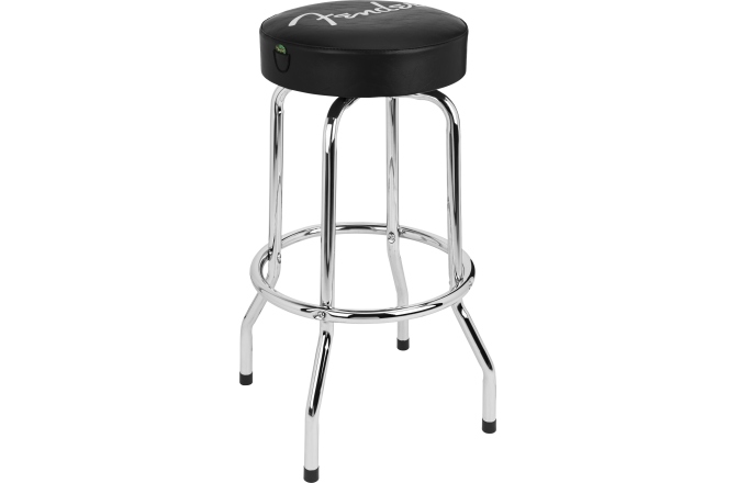 Scaun de Bar Fender Spaghetti Logo Pick Pouch Barstool Black/Chrome 30"