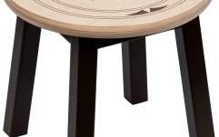 Scaun de bar Ortega Wood Bar Stool - 12"/31cm Natural/Brown