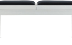 Scaun dublu pentru pian, alb mat Gewa Deluxe Double White Matt