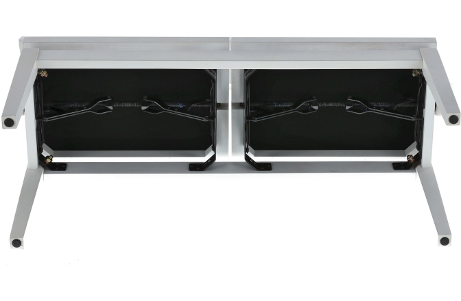 Scaun dublu pentru pian, alb mat Gewa Deluxe Double White Matt