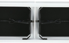 Scaun dublu pentru pian, alb mat Gewa Deluxe Double White Matt