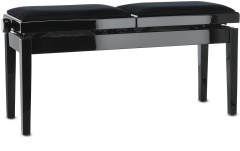 Scaun dublu pentru pian, negru lucios Gewa Deluxe Double Black High Gloss