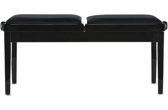 Scaun dublu pentru pian, negru lucios Gewa Deluxe Double Black High Gloss