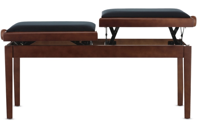 Scaun dublu pentru pian, Nuc mat Gewa Deluxe Double Walnut Matt