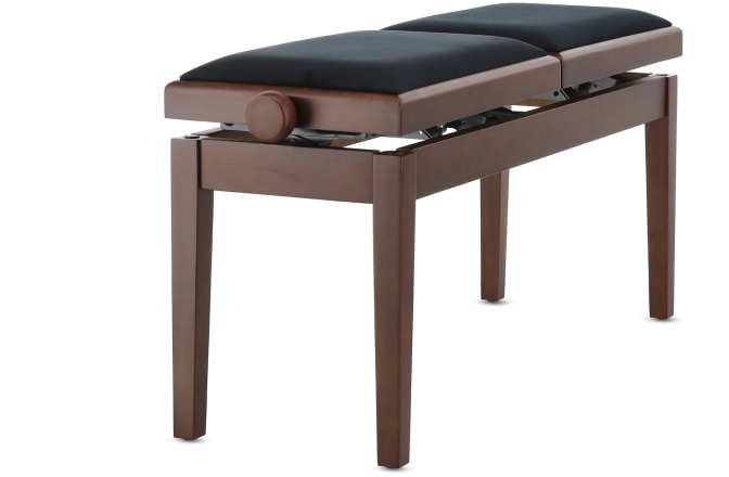 Scaun dublu pentru pian, Nuc mat Gewa Deluxe Double Walnut Matt