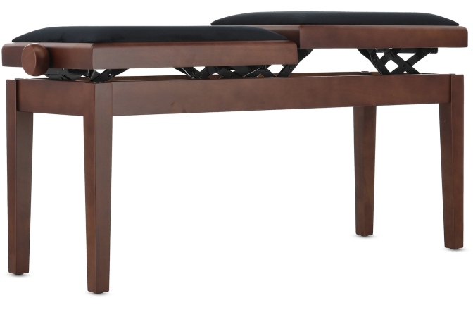 Scaun dublu pentru pian, Nuc mat Gewa Deluxe Double Walnut Matt