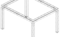 Schela de lumini Global Truss Stage Booth 5x4x3