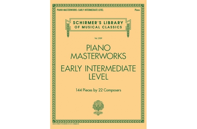 No brand Schirmer's Library Of Musical Classics Volume 2109: Piano Masterworks – Early Intermediate Level