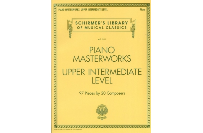 No brand Schirmer's Library Of Musical Classics Volume 2111: Piano Masterworks - Upper Intermediate Level 