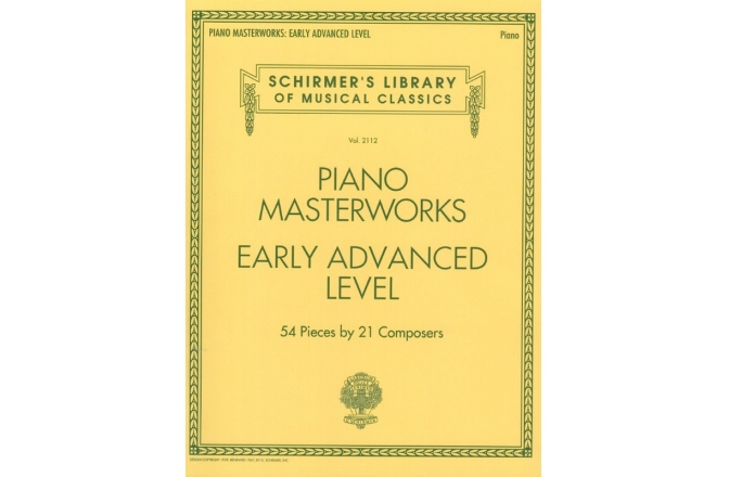 No brand Schirmer's Library Of Musical Classics Volume 2112: Piano Masterworks - Early Advanced Level