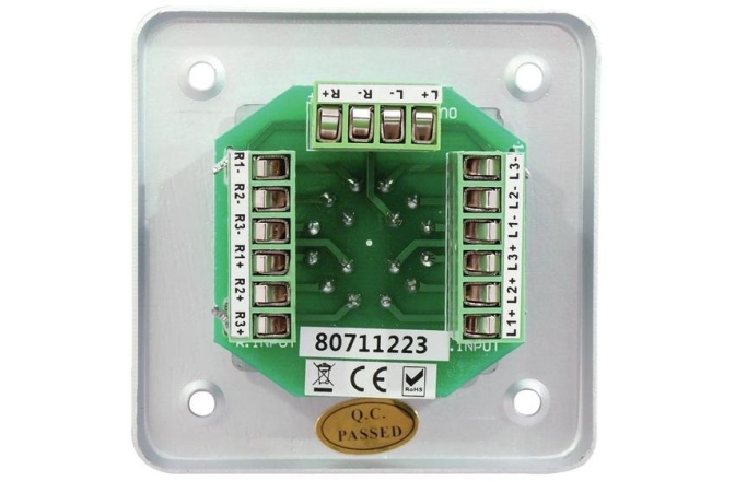 Selector de sursă, stereo Omnitronic PA Stereo Program Selector sil