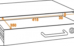 Sertar de rack Omnitronic Rack Drawer with Lock 1U